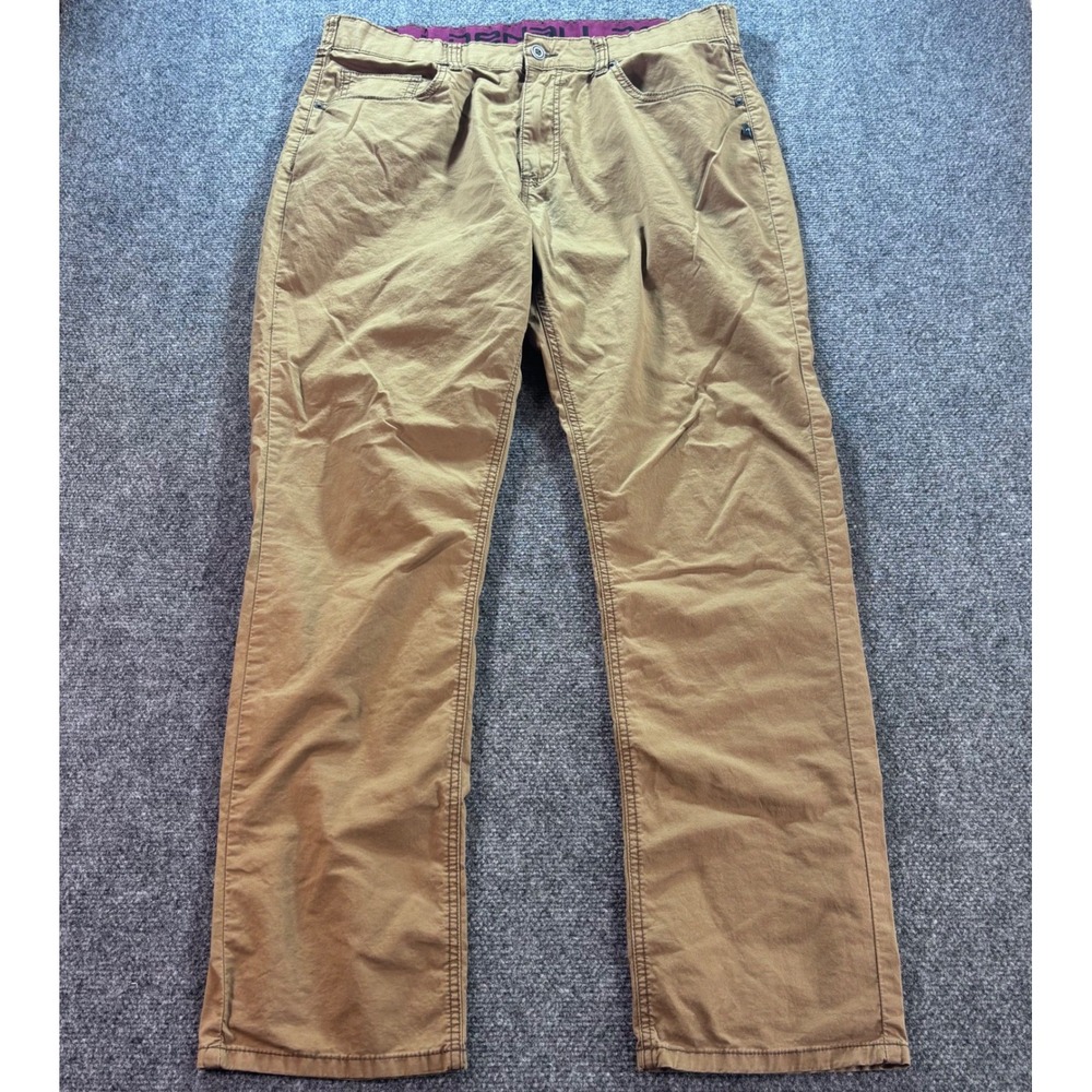 Denali Pants Mens 36x32 Tan Cotton Stretch Outdoor Utility Chinos